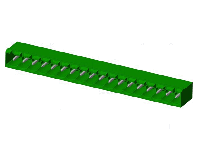 Connector: ontkoppelbare terminal strip; contact; mannelijk Connector: ontkoppelbare terminal strip; contact; mannelijk